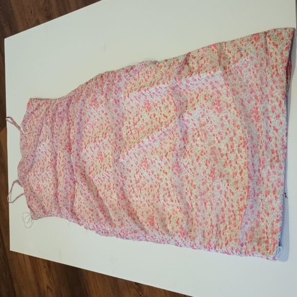 Bardot Sheer Floral Double Layered Gathered Bodycon Midi Dress A17 - Picture 1 of 6
